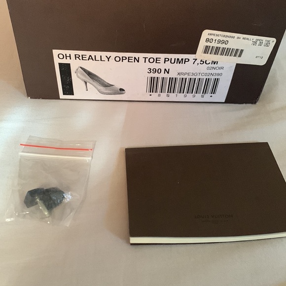 Oh Really Open Toe Pump 7.5 CM 02 Noir Size 39 - Picture 8 of 9